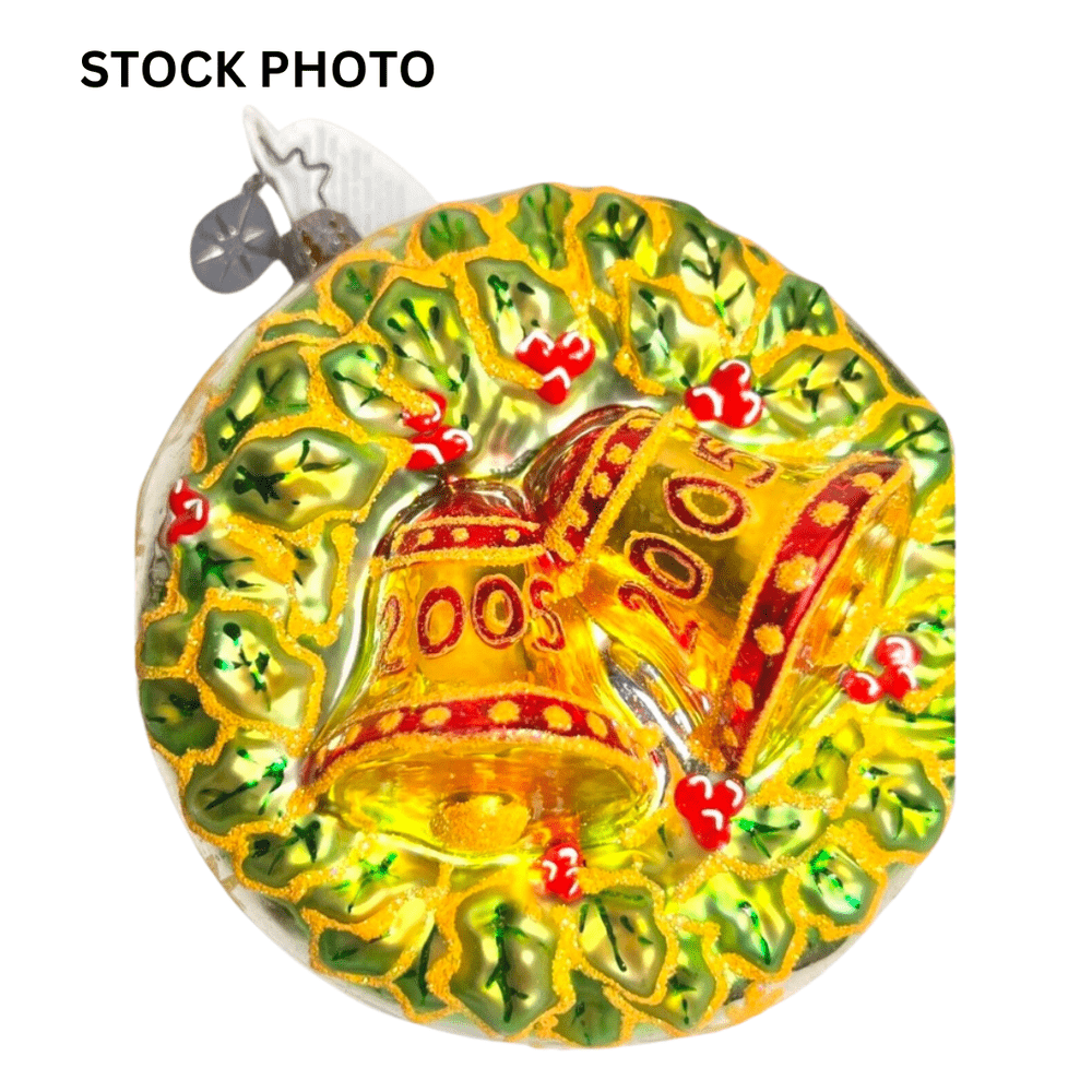 christopher radko 1011902 holly bell holiday 2005 ornament retired